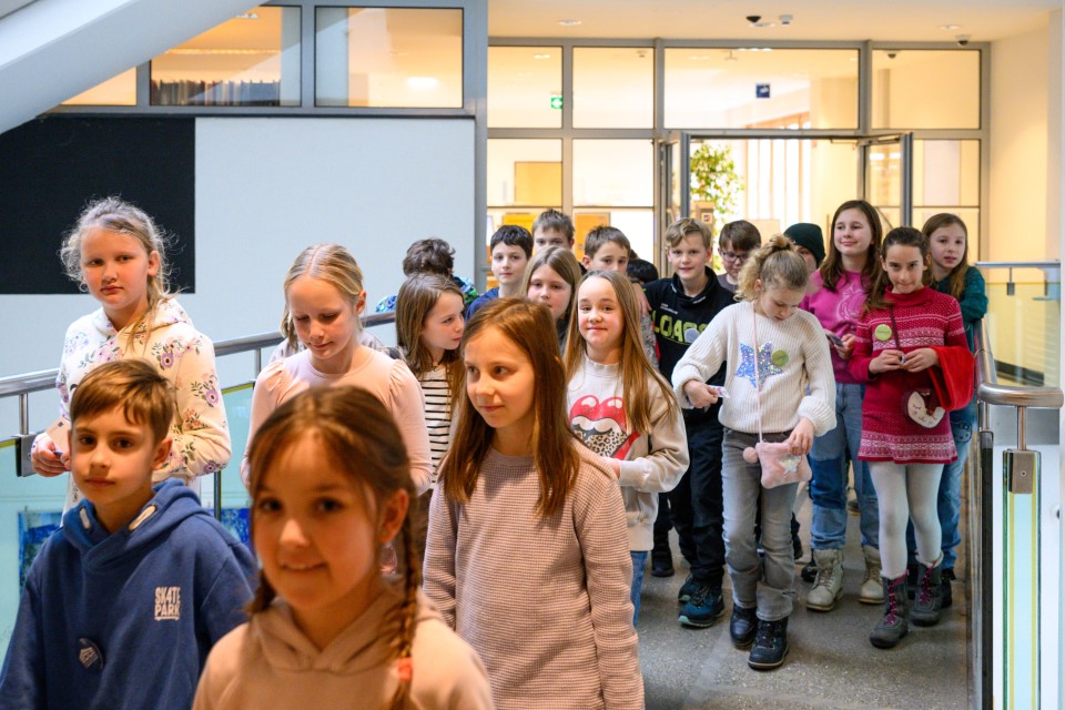 Uni für Kinder; HS1; Bibliothek; AAU; Universität Klagenfurt; Fotograf Thomas Hude; Aufnahmedatum 5. Februar 2026
