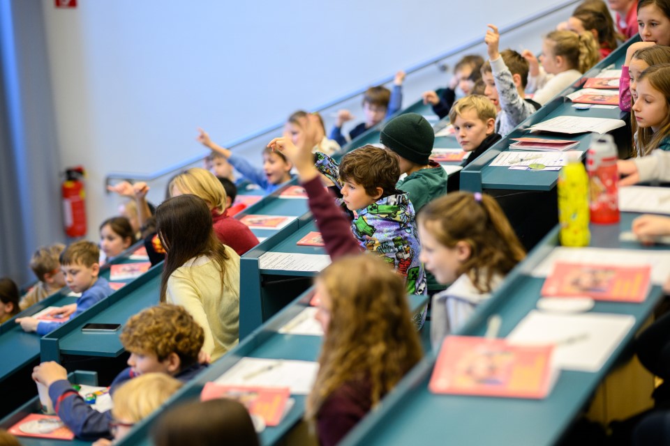 Uni für Kinder; HS1; Bibliothek; AAU; Universität Klagenfurt; Fotograf Thomas Hude; Aufnahmedatum 5. Februar 2026