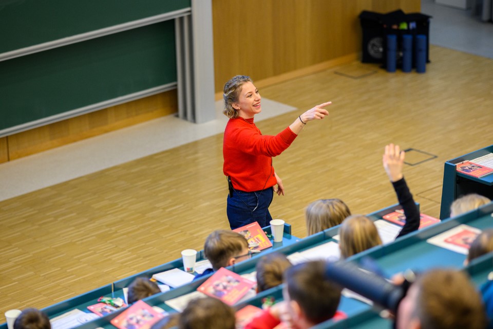 Uni für Kinder; HS1; Bibliothek; AAU; Universität Klagenfurt; Fotograf Thomas Hude; Aufnahmedatum 5. Februar 2026